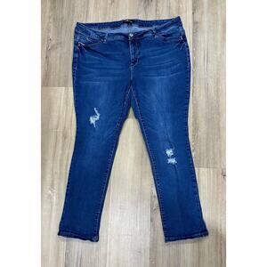 WBB Royalty for Me Jeans Mid Rise Skinny Distressed 20W